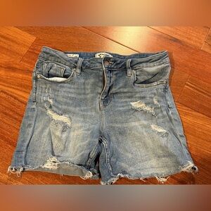 Vigoss Women’s Marley Light Blue Distressed Jean Shorts